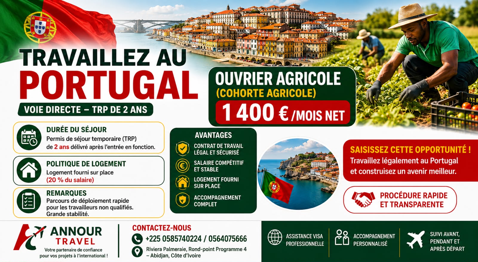 Travaillez au Portugal