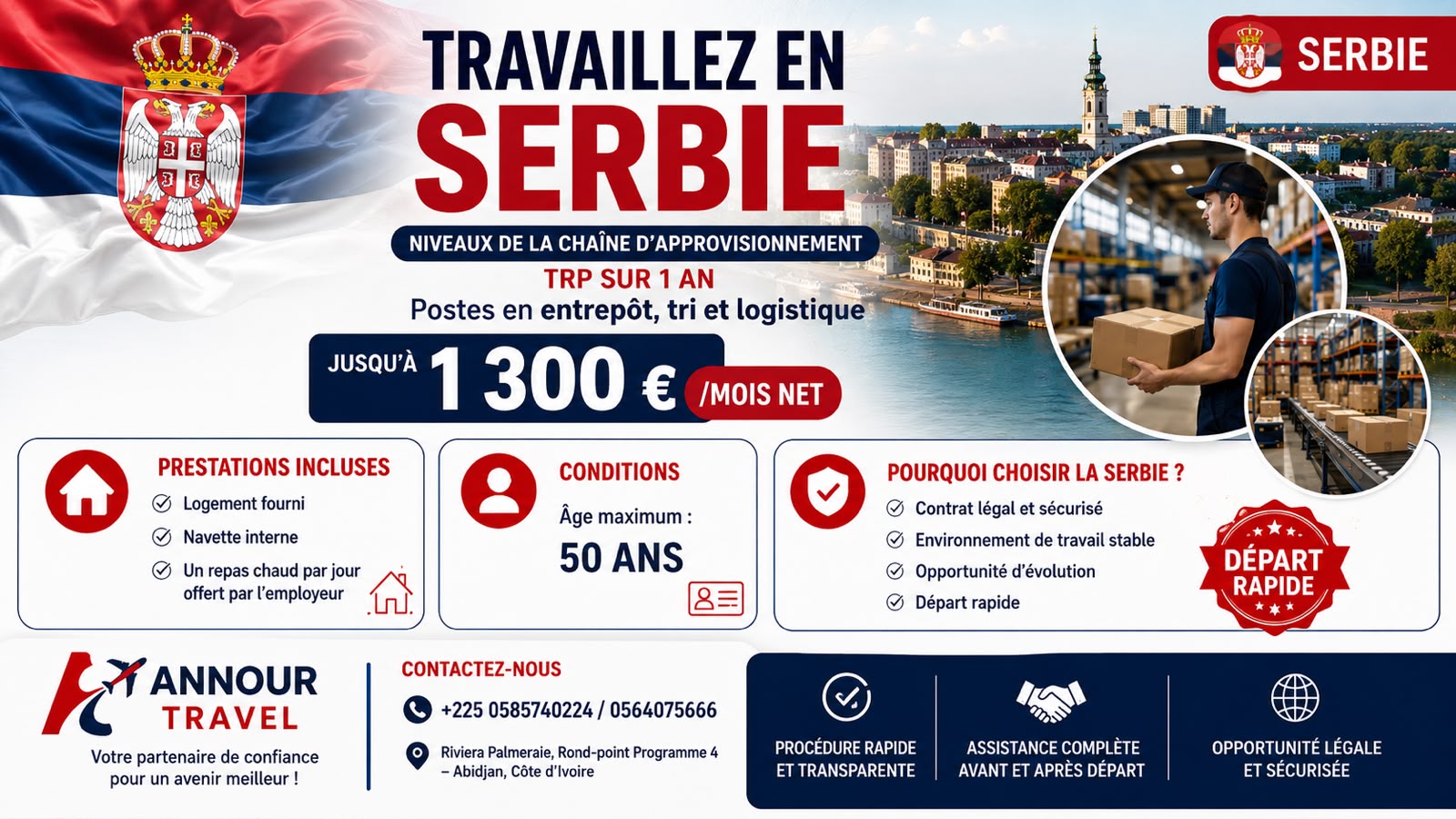 Travaillez en Serbie